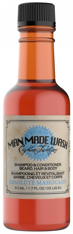 Daugiafunkcė priemonė vyrams 3 in 1:  stiprinamasis šampūnas, kondicionierius ir kūno prausiklis viename 18.21 Man Made Wash Absolute Mahogany WSH2AMN, 50 ml