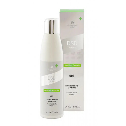 DSD de Luxe 001 Medline Organic Luminox Shine Shampoo Atstatomasis šampūnas, 200ml