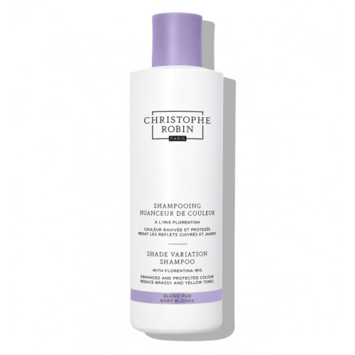 Christophe Robin Shade Variation Shampoo Gelsvų tonų neutralizavimui šampūnas su atspalviu, 250ml