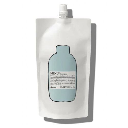 Davines Minu Iluminating Protective Shampoo Šampūnas dažytiems plaukams, 500ml Refill