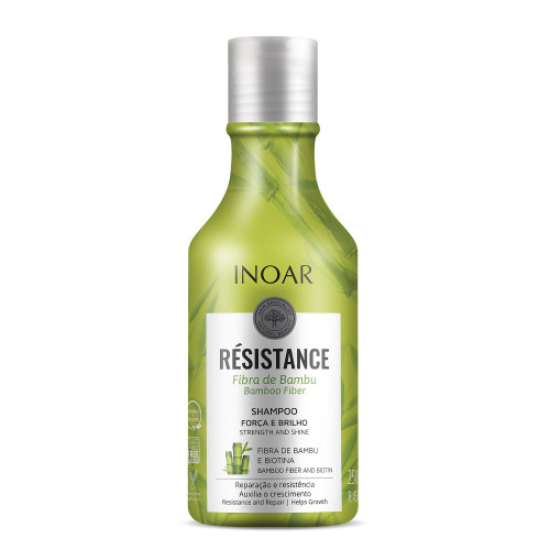 Inoar Stiprinantis ir blizgesio suteikiantis šampūnas INOAR Resistance Fibra de Bambu Shampoo 250ml