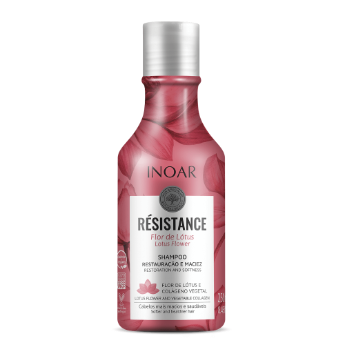 Inoar Regeneruojantis ir blizgesio suteikiantis šampūnas INOAR Resistance Flor de Lotus Shampoo 250ml
