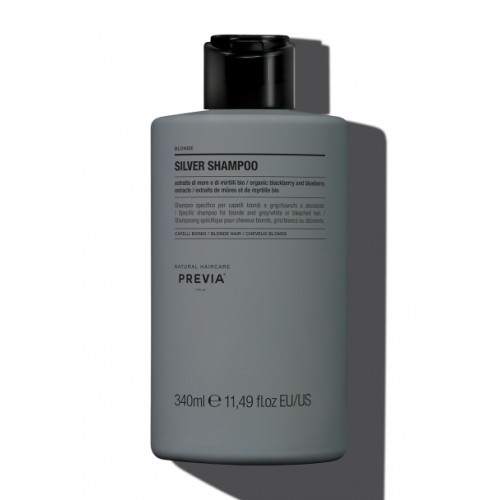 PREVIA Blonde Silver Shampoo Šviesių plaukų šampūnas, 340g