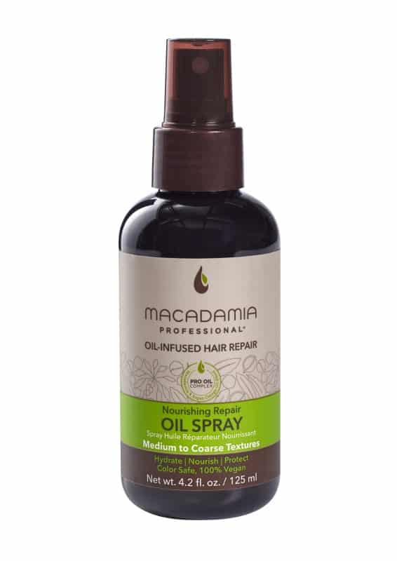 Maitinamasis, drėkinamasis purškiamas aliejus sausiems plaukams,  Macadamia Nourishing Repair Oil Spray, MAM400200, 125 ml