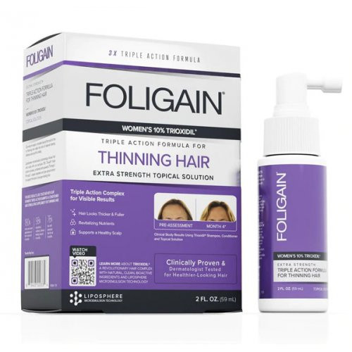 Foligain Intensive Targeted Hair Treatment with 10% for Women Trioxidil Plaukų augimą skatinantis purškiklis moterims, 1 Mėnesiui