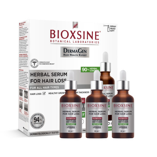 Bioxcin (Bioxsine) Dermagen Herbal Serum Serumas nuo plaukų slinkimo, 3x50ml