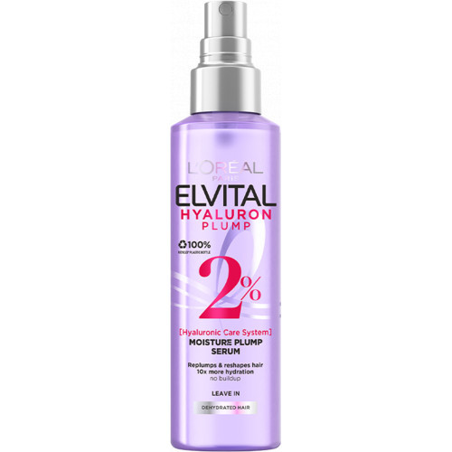 L'Oréal Paris Elvital Hyaluron Plump Moisture Plump Serum Plaukus drėgme praturtinantis serumas, 150ml