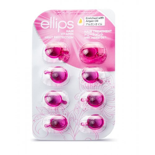 Ellips Hair Treatment Vitamins Tepami vitaminai chemiškai pažeistiems plaukams, 8x1ml