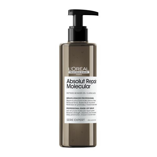 L'Oréal Professionnel Serie Expert Absolut Repair Molecular Serum Giliai molekulinę struktūrą atstatantis  serumas pažeistiems plaukams, 250ml