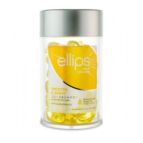 Ellips Smooth & Shiny Hair Treatment Vitamins Tepami vitaminai plaukų apimties didinimui, 50x1ml