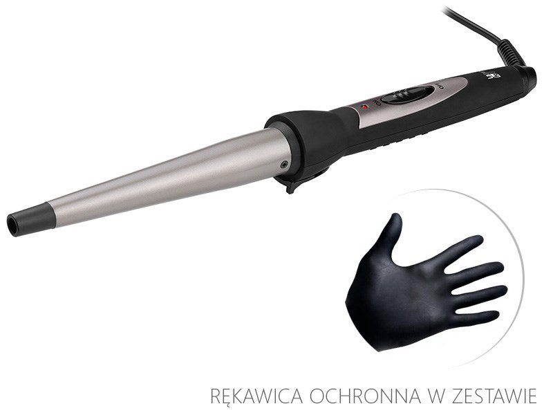 LAFE LKC004 13-25MM plaukų formavimo šukos Garbanojimo žnyplės Juoda  25 W