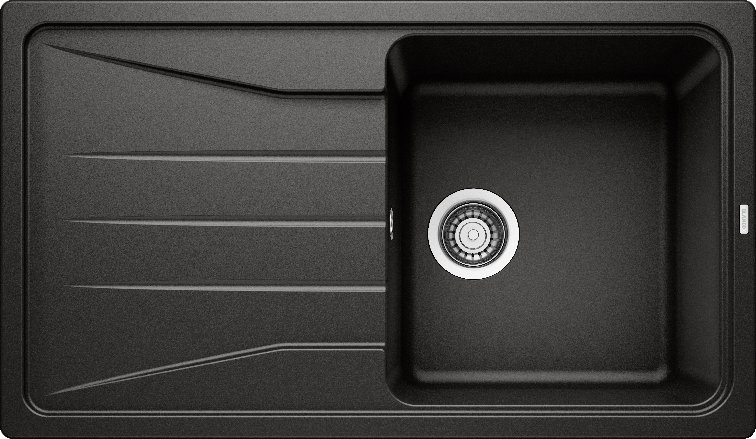 Plautuvė BLANCO  SONA 5 S SILG PDUR Black O.AF