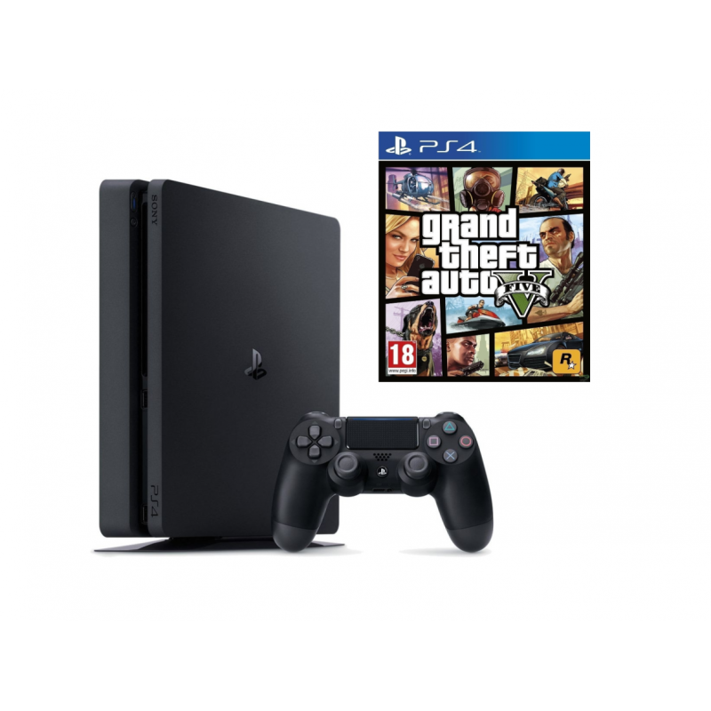 SONY PLAYSTATION 4 SLIM 500 GB + GTA V