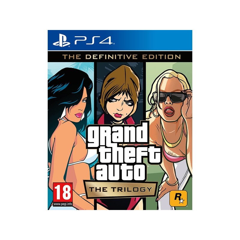 GRAND THEFT AUTO THE  TRILOGY GTA  PS4 naudotas