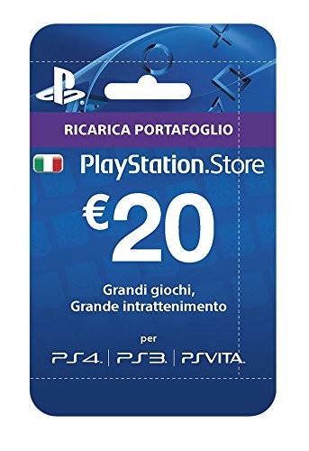 20 Eur. Italijos regionui Playstation Network Kortelė