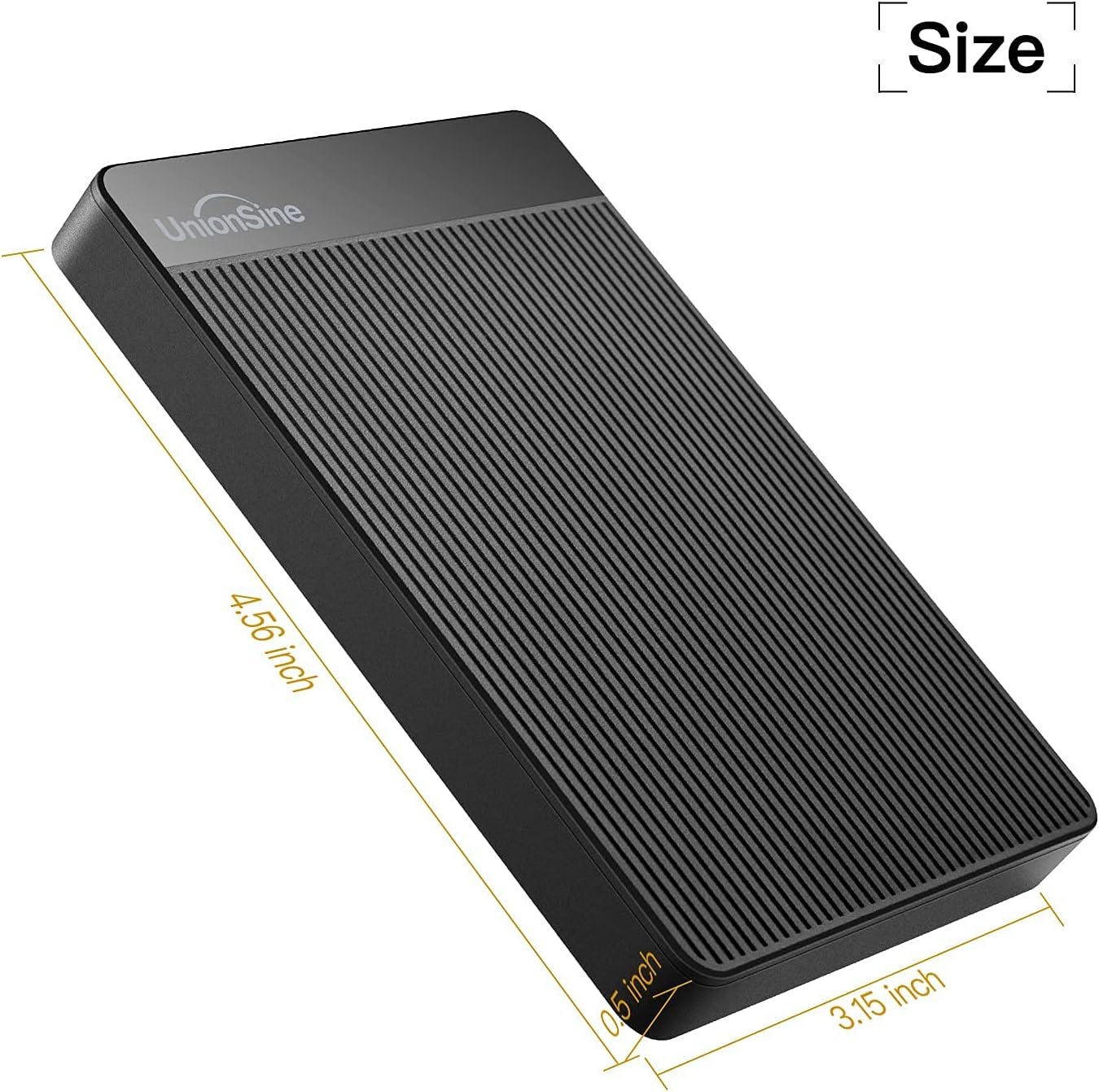 Išorinis kietasis diskas UnionSine External Hard Drive 1TB 2.5" USB 3.0 SATA PC, Mac, Xbox, PS4 HD2510