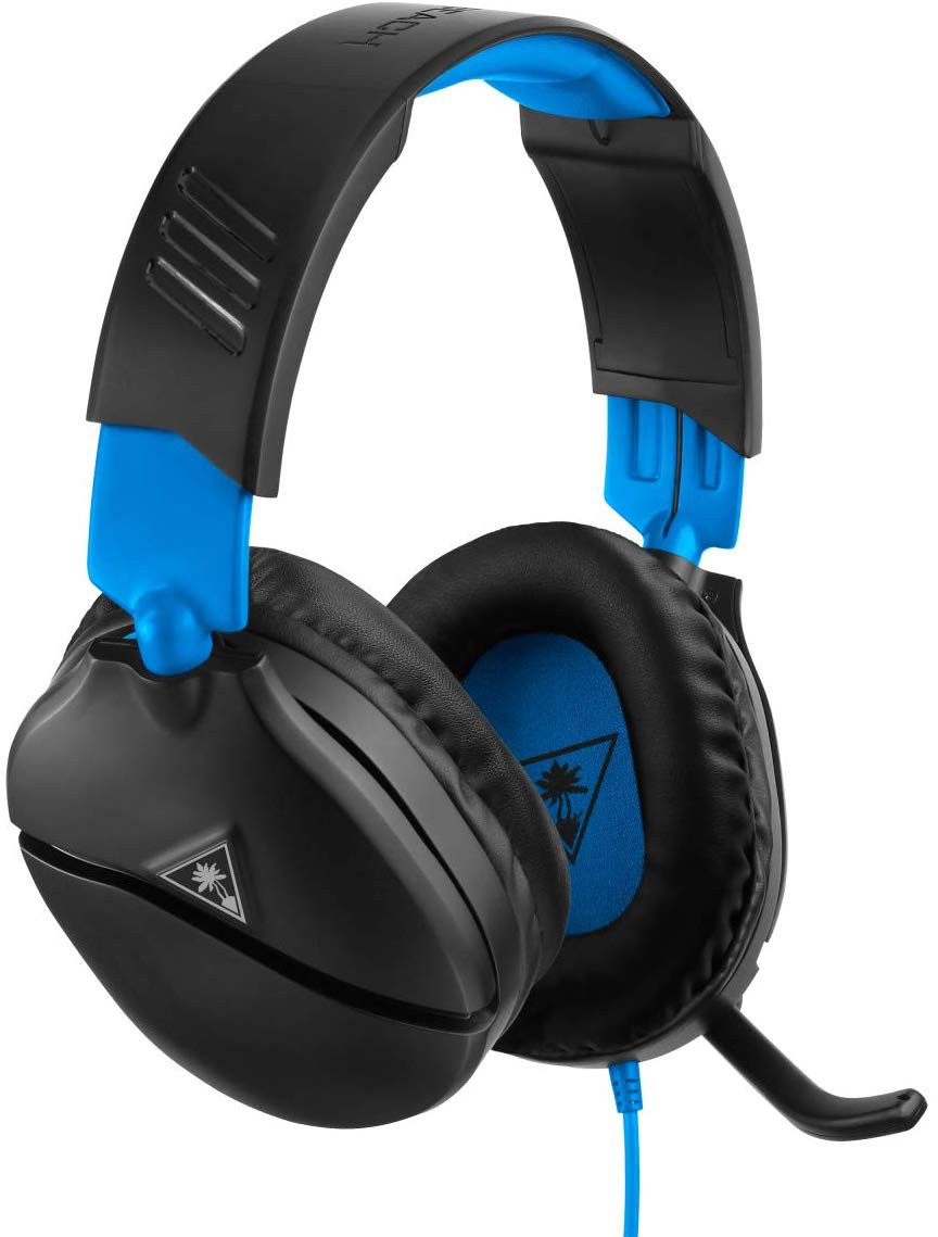Ausinės Turtle Beach Recon 70 Stereo Gaming Headset PS4/PS5/Switch/Xbox One/PC juoda/mėlyna