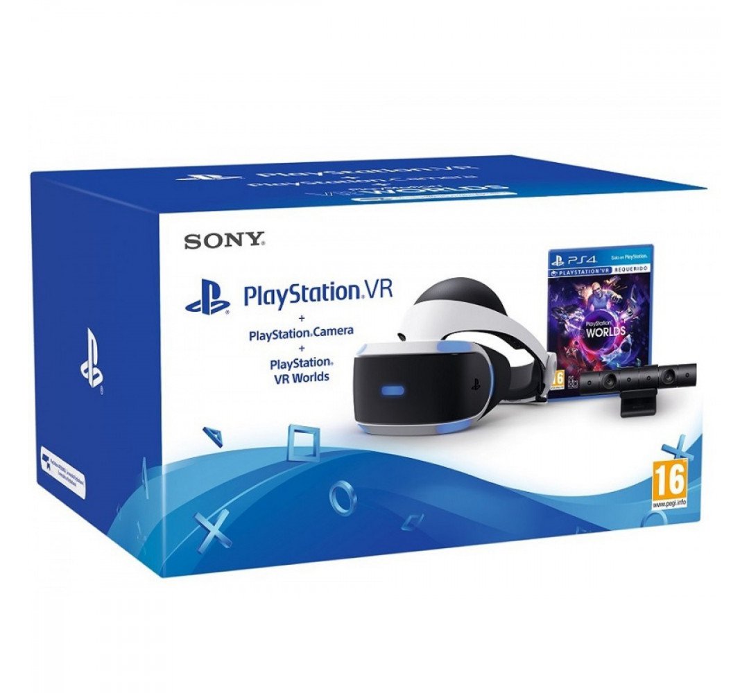 Sony PlayStation VR v2 + kamera v2 + VR Worlds PS4 [Naudotas]