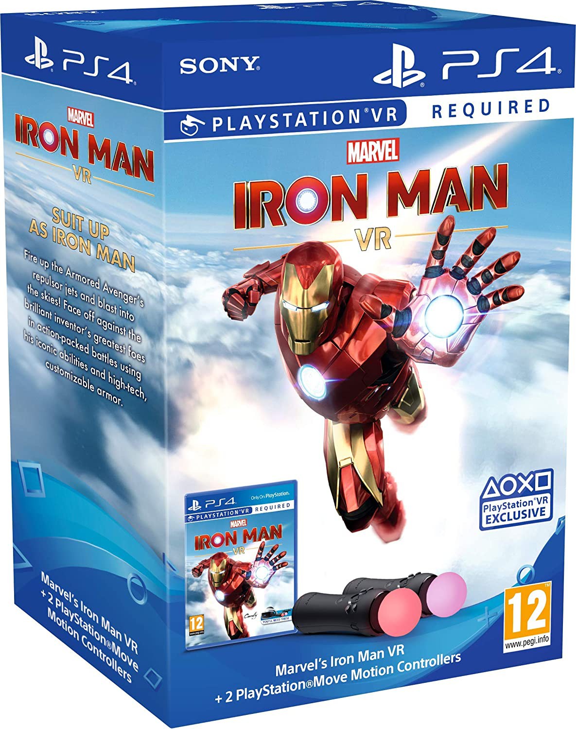MOVE CONTROLLERS + MARVEL IRON MAN [NAUDOTAS]