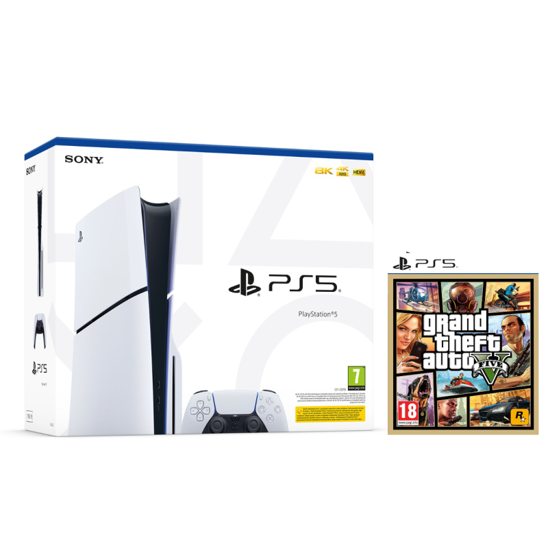 SONY PLAYSTATION 5 SLIM DISC EDITION + GTA V