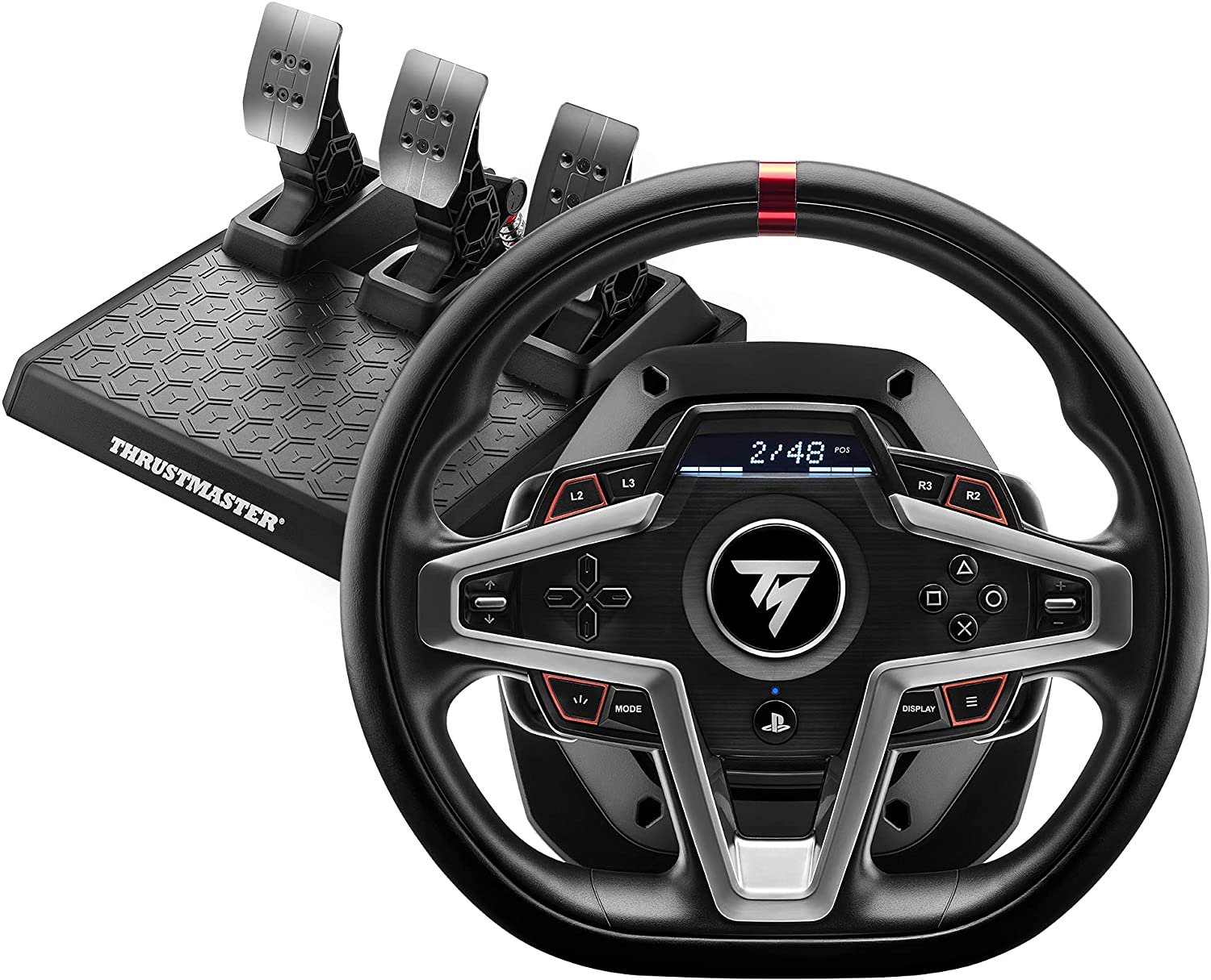 Vairas Thrustmaster T248 Racing Wheel and Magnetic Pedals, PS5, PS4, PC, HYBRID DRIVE
