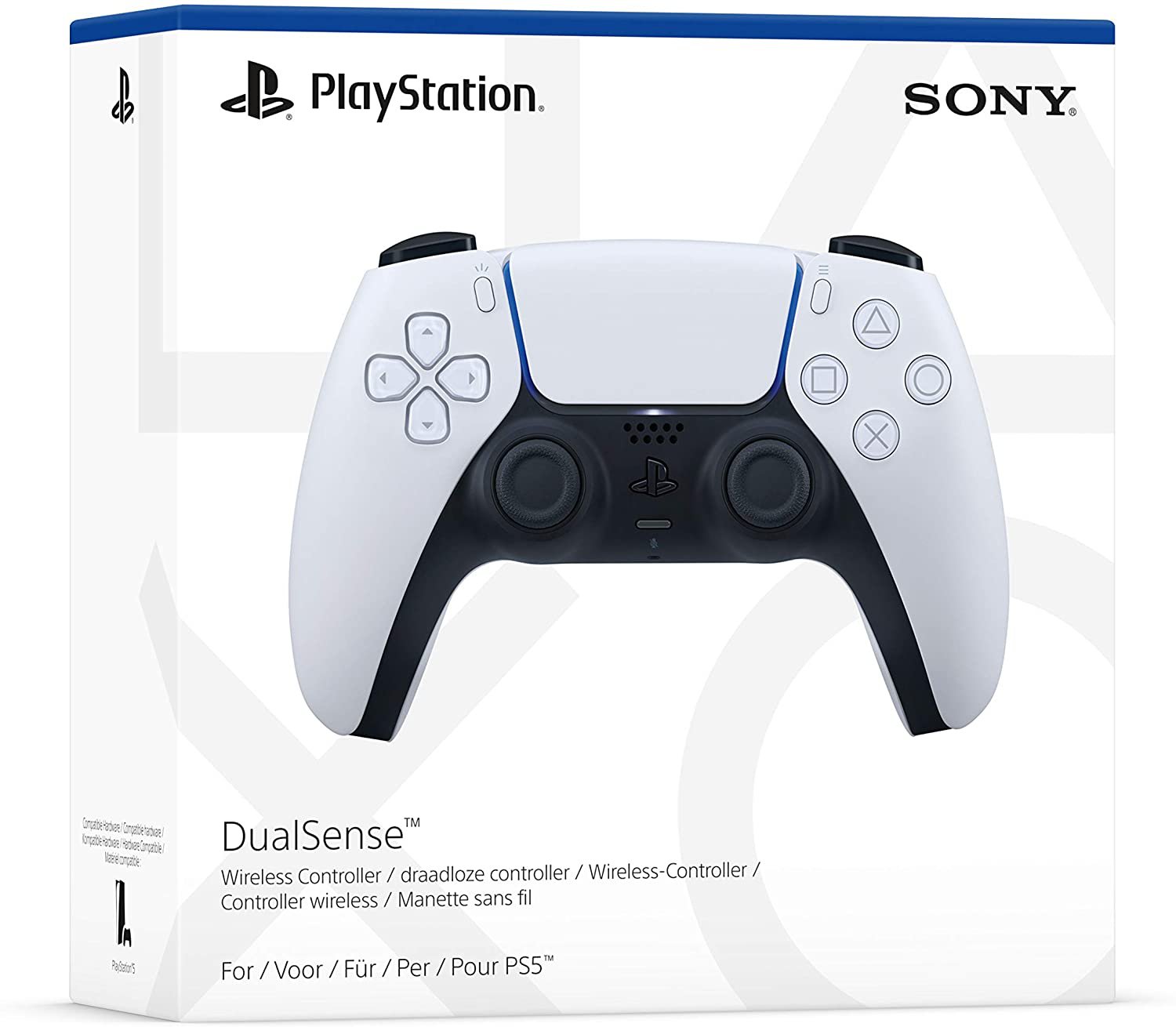 Pultelis PS5 DualSense belaidis baltas