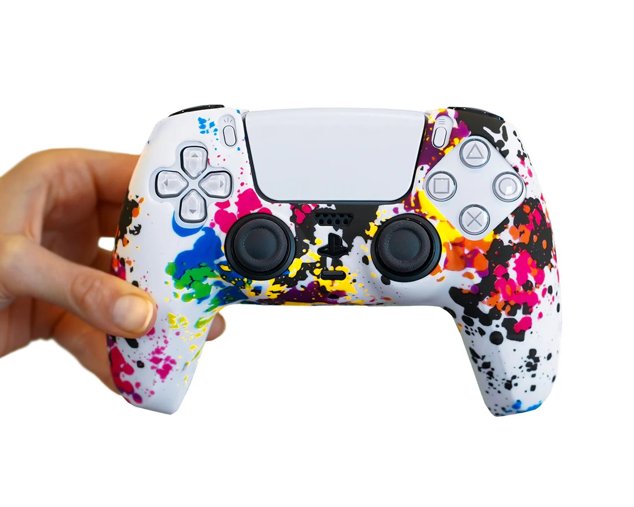 Silikoninė apsauga PS5 dualsense pulteliui Rainbow