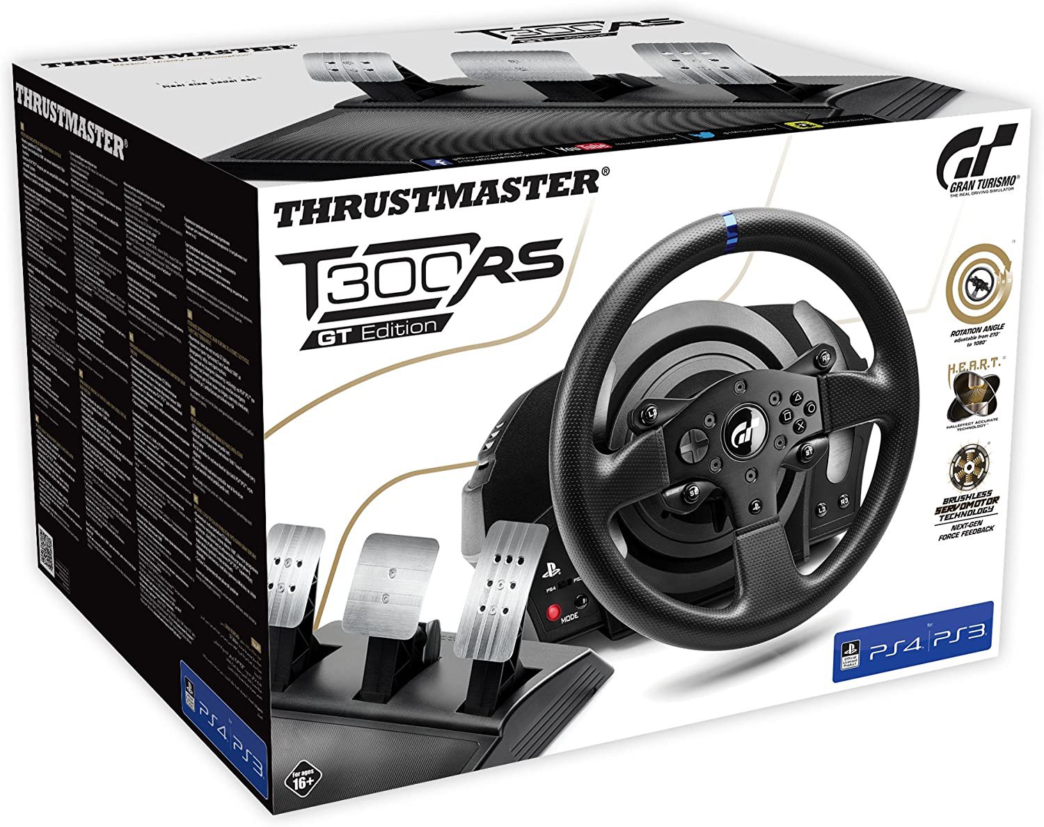 Vairas Thrustmaster T300 RS + T3PA pedalai GT Edition [PS3, PS4, PS5, PC]