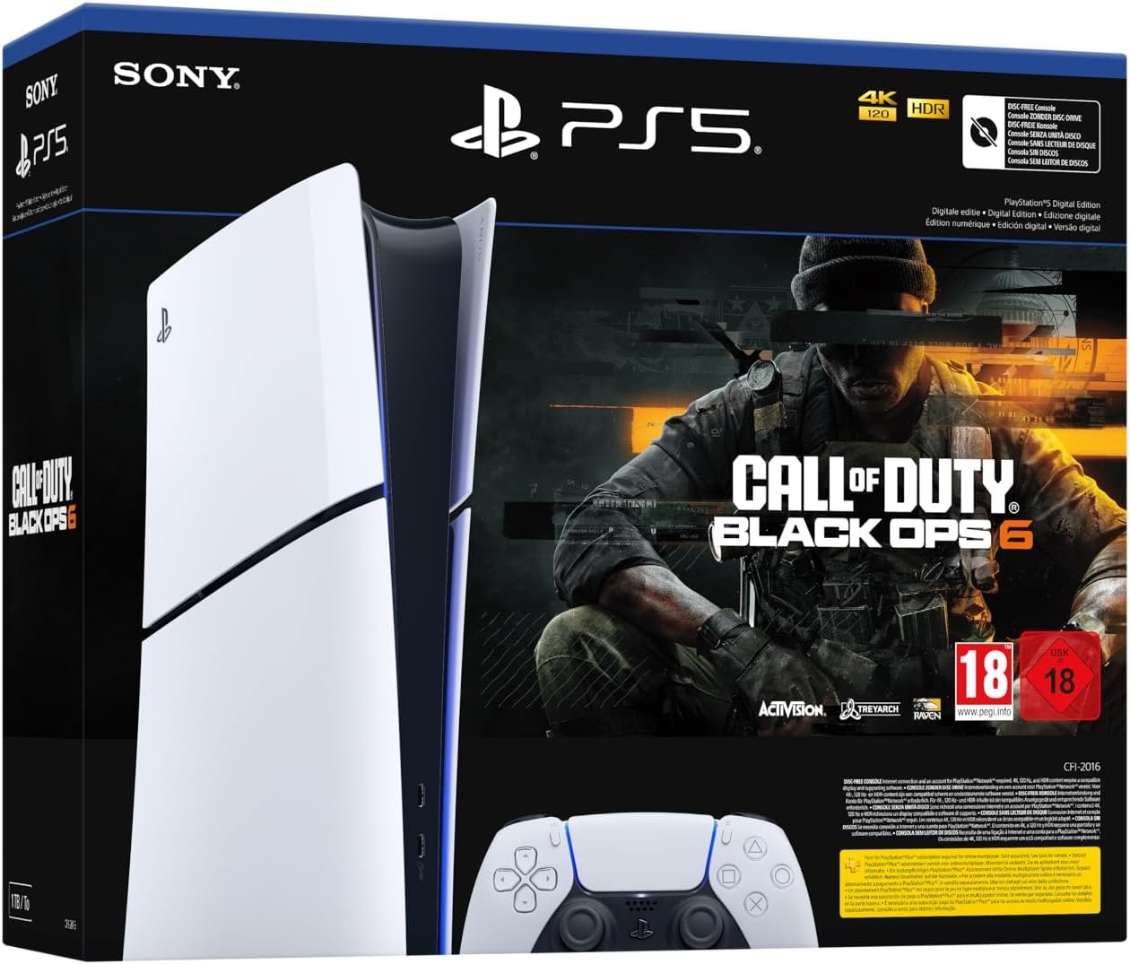 Playstation 5 Slim 1TB Digital edition + COD Black Ops 6