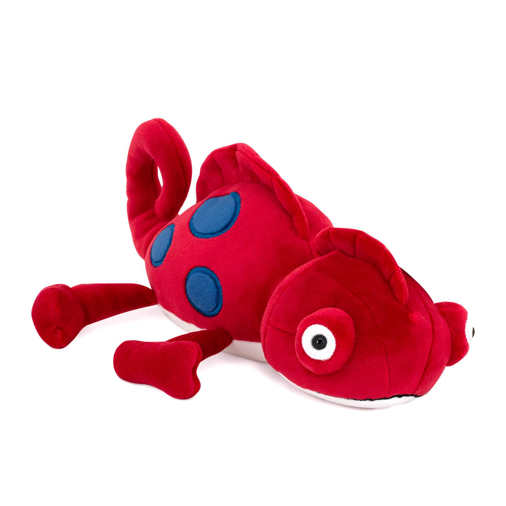 Pliušinis žaislas Chameleonas, Raudonas Orange toys