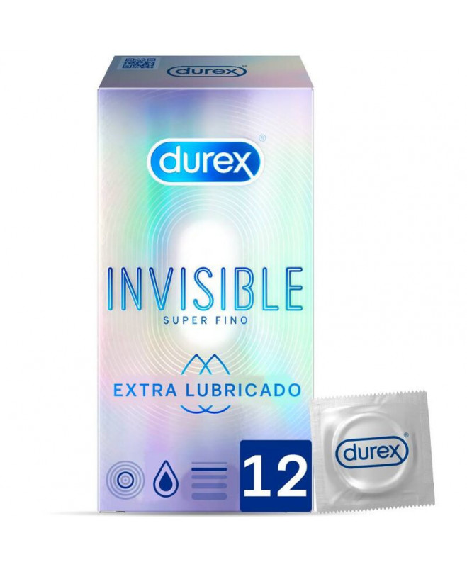 DUREX INVISIBLE EXTRA LUBRICATED 12 UNITS