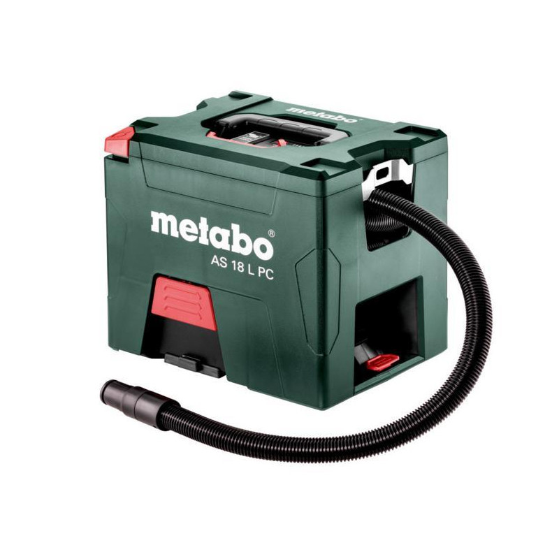 602021850 METABO.AS 18 L KARKASINIS DULKIŲ SIURBLYS SU RANKINIU FILTRU