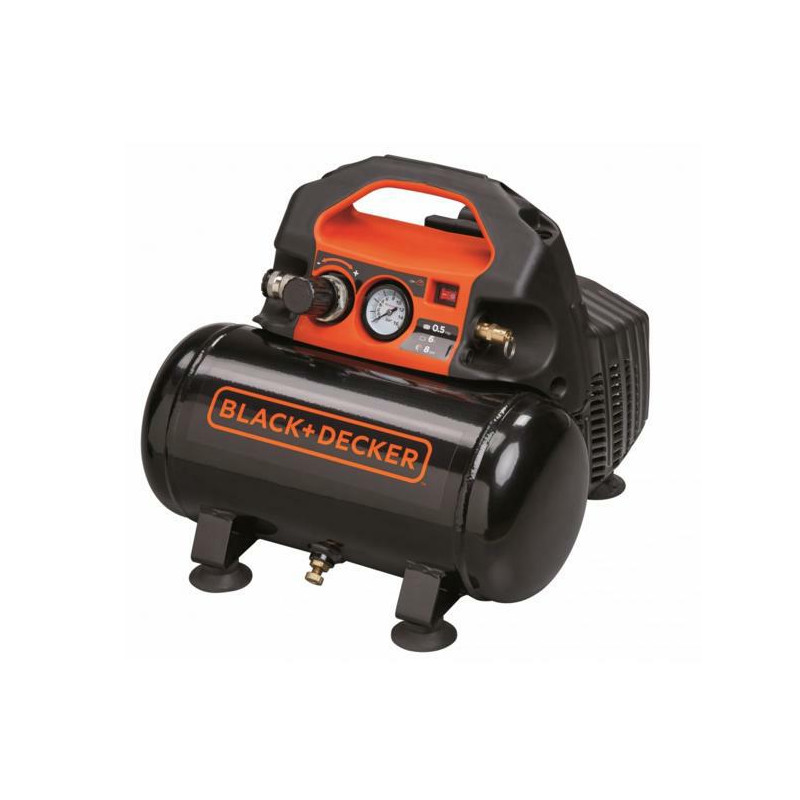 8213295BND305 B-D KOMPRESORIUS BE ALYVOS. 6L /0,5HP/ 8BAR 55 l/min BD 55/6
