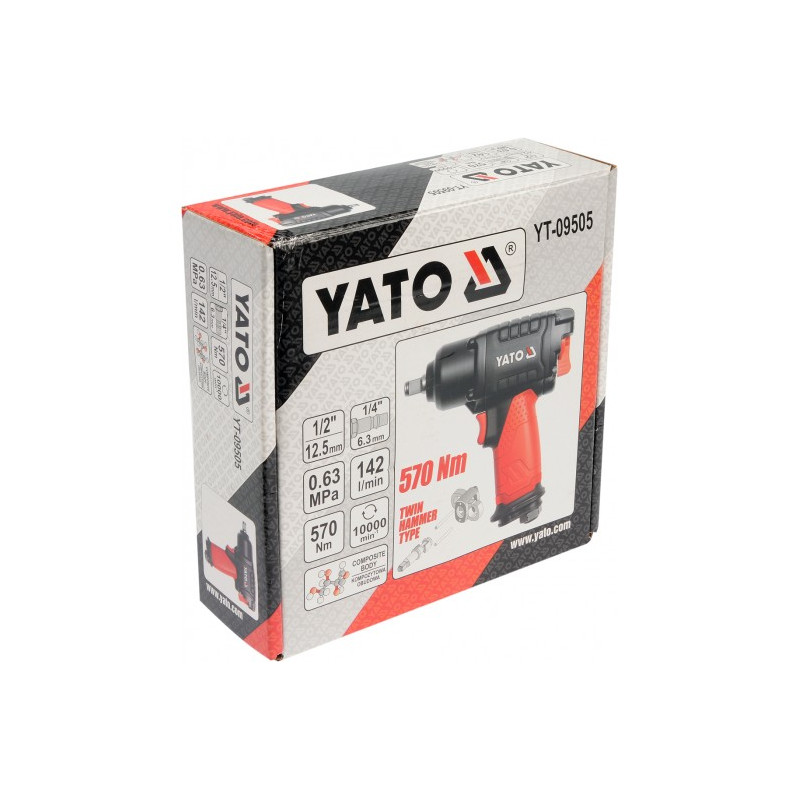 YT-09505 YATO 1/2" PNEUMATINIS AKTUALIZATORIUS 570Nm