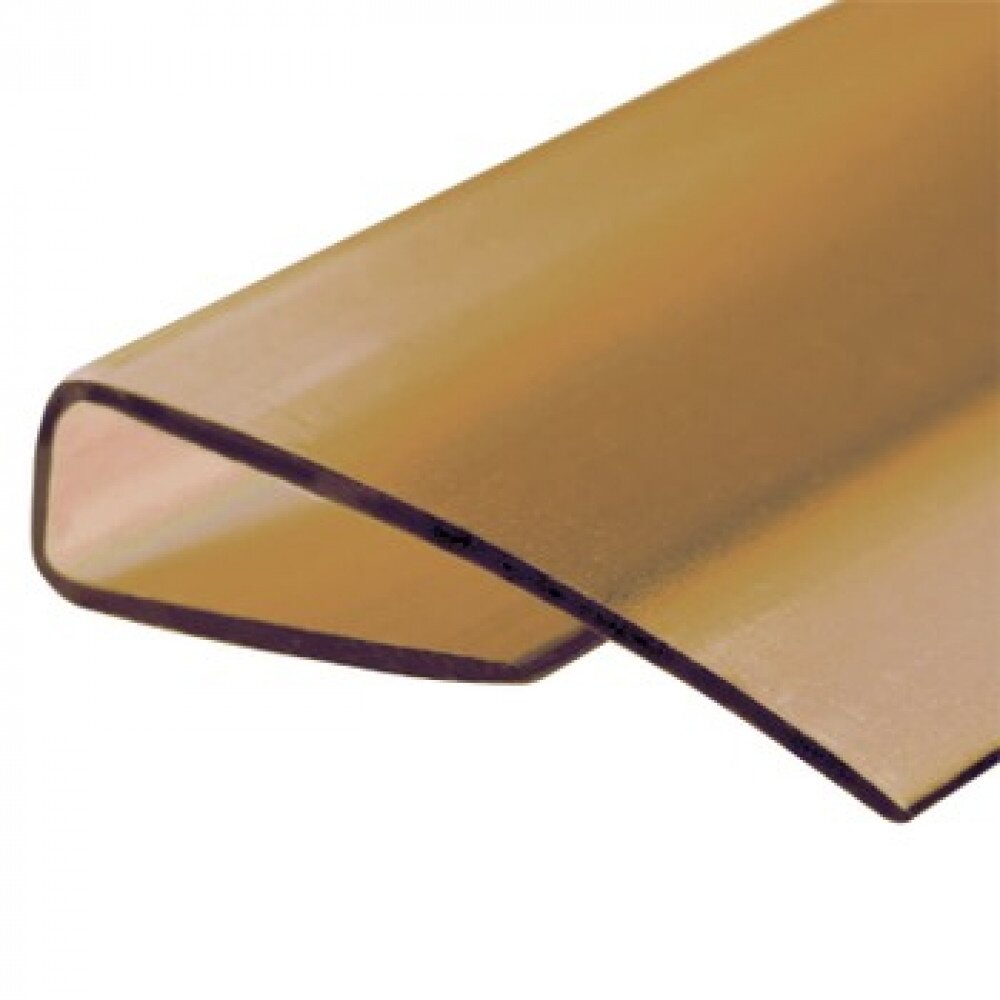 Užbaigimo profiliai 6mm storio polikarbonatui (BRONZA)