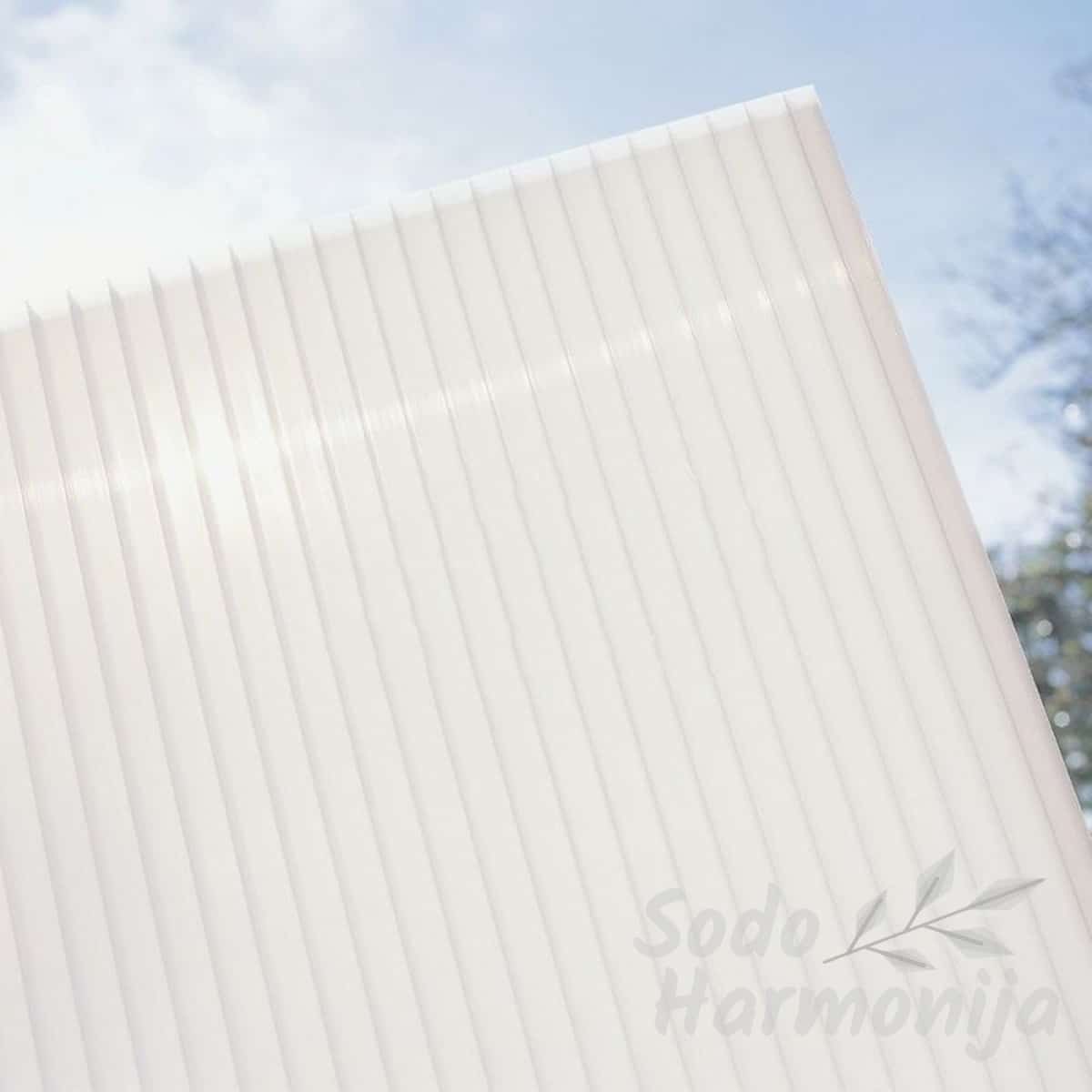 Polikarbonatas (baltas) 2.1x6m, 4mm, 0,55kg/m2