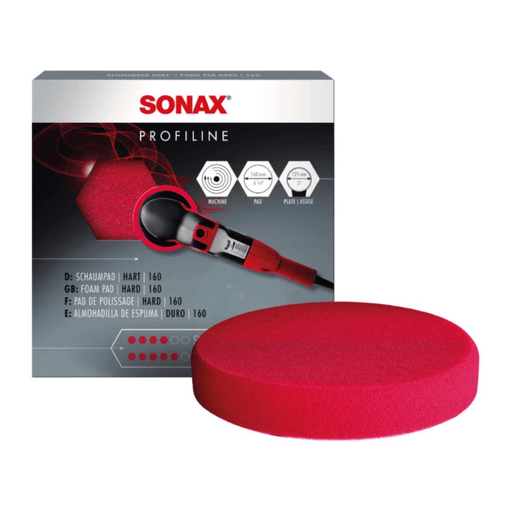 Sonax Kietas Raudonas Poliravimo Padas, 160mm