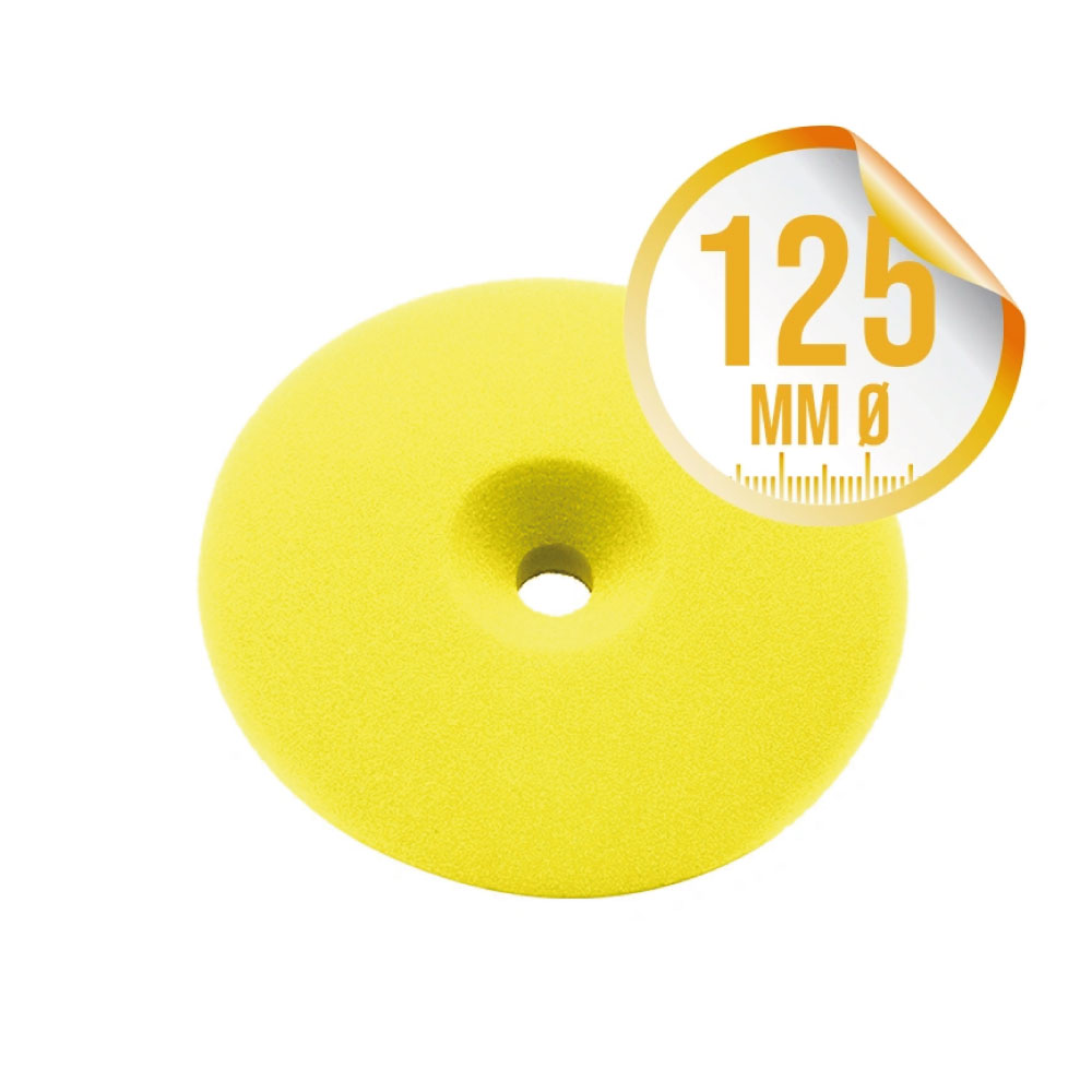 Liquid Elements Geltonas Vidutinio Kietumo Poliravimo Padas – Centriforce V2, 125 mm