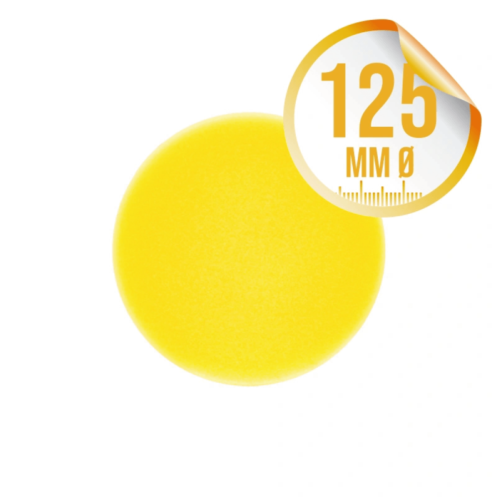 Liquid Elements Geltonas Vidutinio Kietumo Poliravimo Padas – Pad Man V2, 125 mm