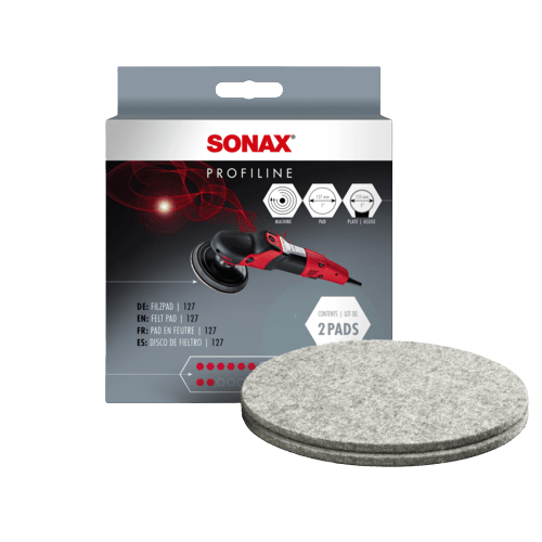 SONAX Stiklų Poliravimo Padas - FilzPad 127 (2 vnt.)