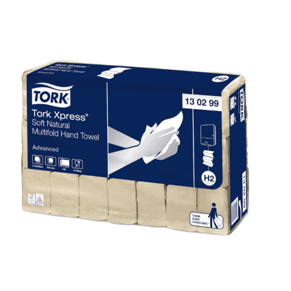 Tork Advanced NATURAL popieriniai rankšluosčiai, pakuotė (21 vnt)