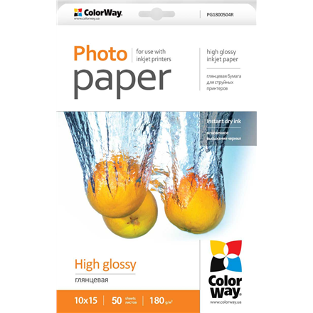 Popierius 180 g/m²  10x15  High Glossy Photo Paper