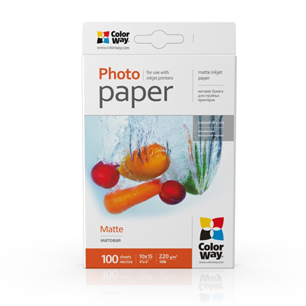 Popierius PM2201004R  White  220 g/m²  10 x 15 cm  Matte Photo Paper