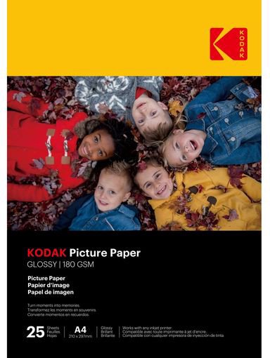 Kodak fotopaber A4 glossy 180g 25 sheets