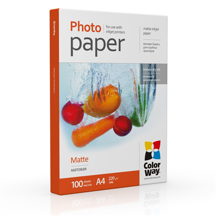 Popierius Photo Paper  PM220100A4  White  220 g/m²  A4  Matte