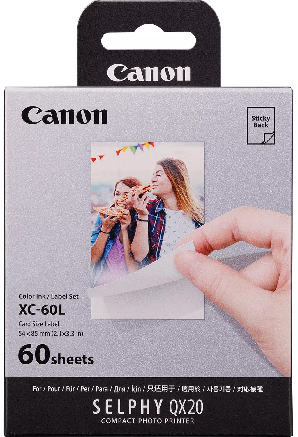 Canon photo paper + ink cartridge XC-60L 54x85mm 60 sheets