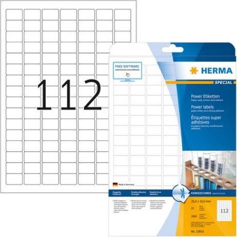 Herma High grip labels A4, 25,4 x 16.9 mm, made of paper - 10916