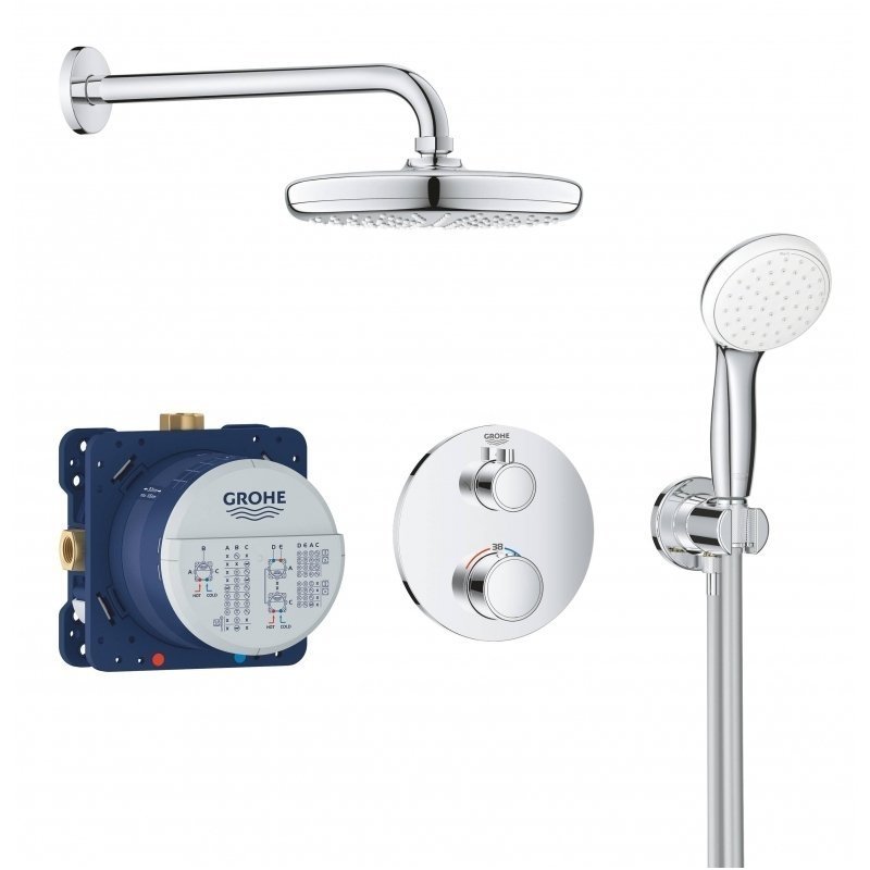 Potinkinis termostatinis komplektas Grohe Grohtherm 1000GRT Tempesta 210, 3472700