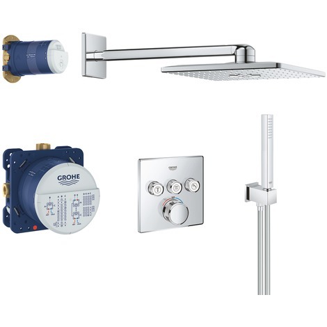 Grohe Grohtherm SmartControl Cube potinkinis termostatinis dušo komplektas 34706000