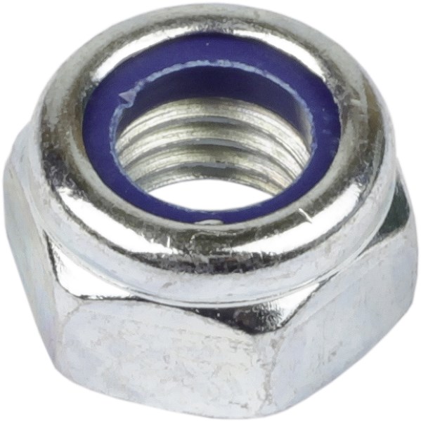 Veržlė su plastikiniu žiedu M 6 mm cinkuota DIN-985